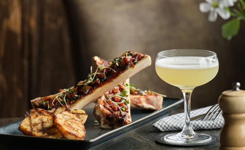Tuck Room's bone marrow and a cocktail