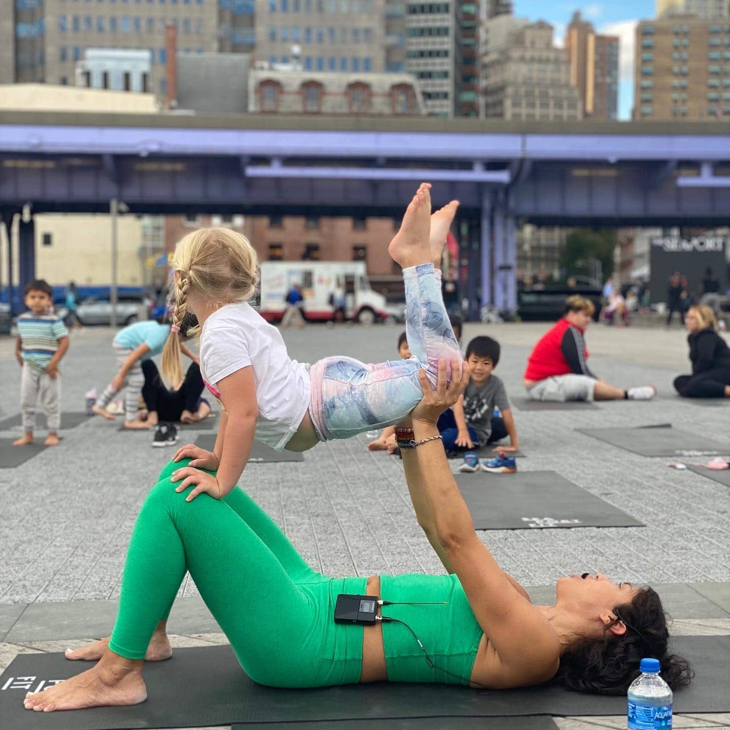 Bring the fam. Bend and stretch. Join us for the last @karmakidsyoga class of the season. Wednesday 10/13. RSVP ➤ Link in bio. #SeaportKids
