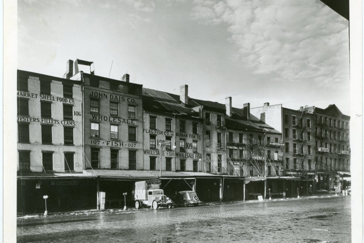 black and white photo of the Meyers hotel
