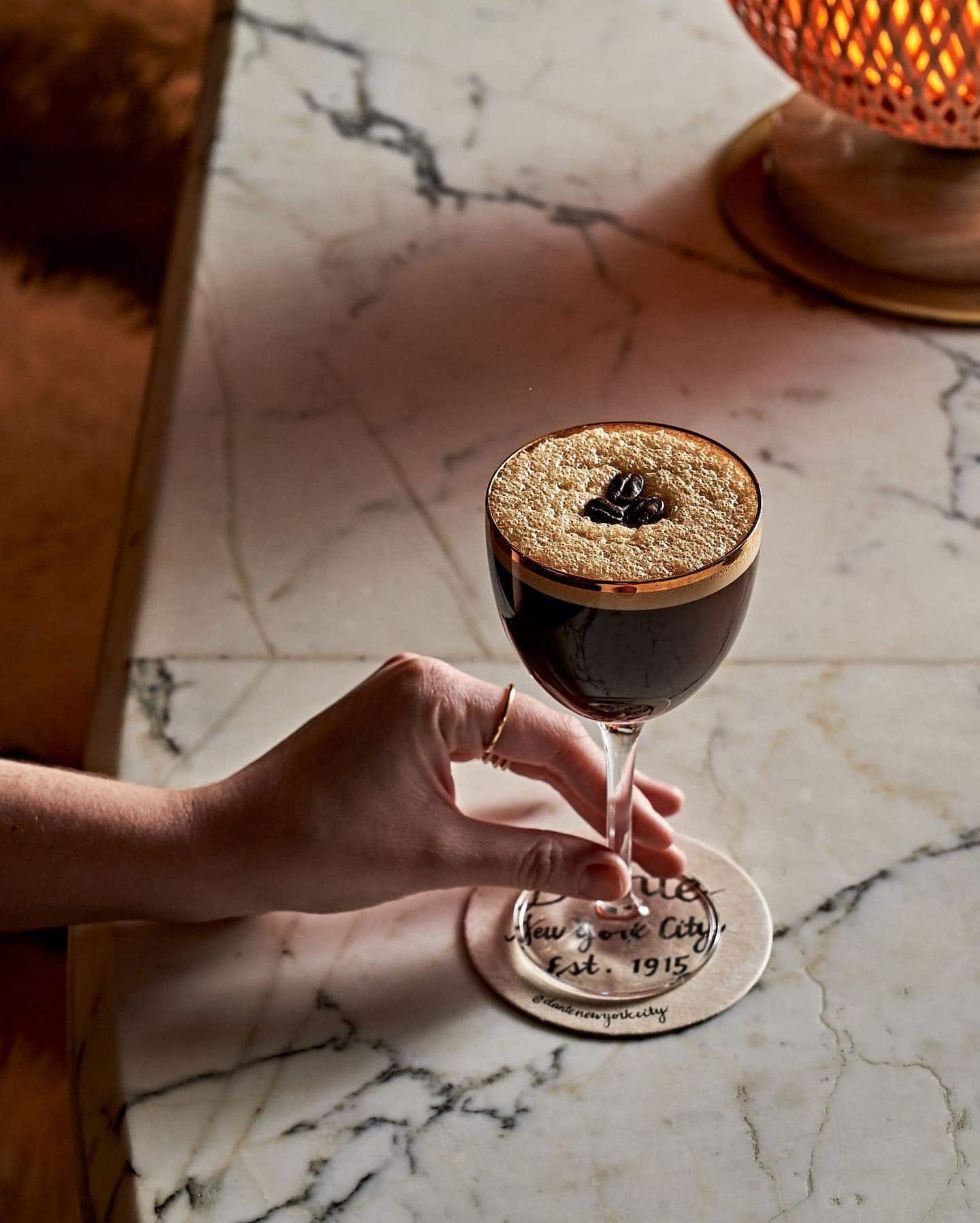 Finish your Friday with an Espresso Martini @pearlalley.nyc ✦ #TheSeaport