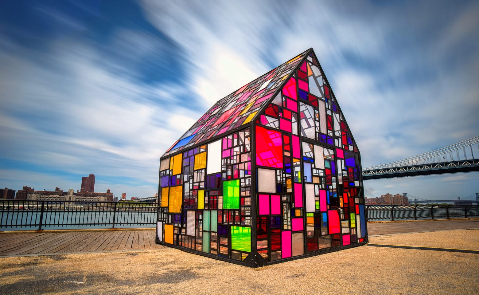 Stained Glass House by Tom Fruin