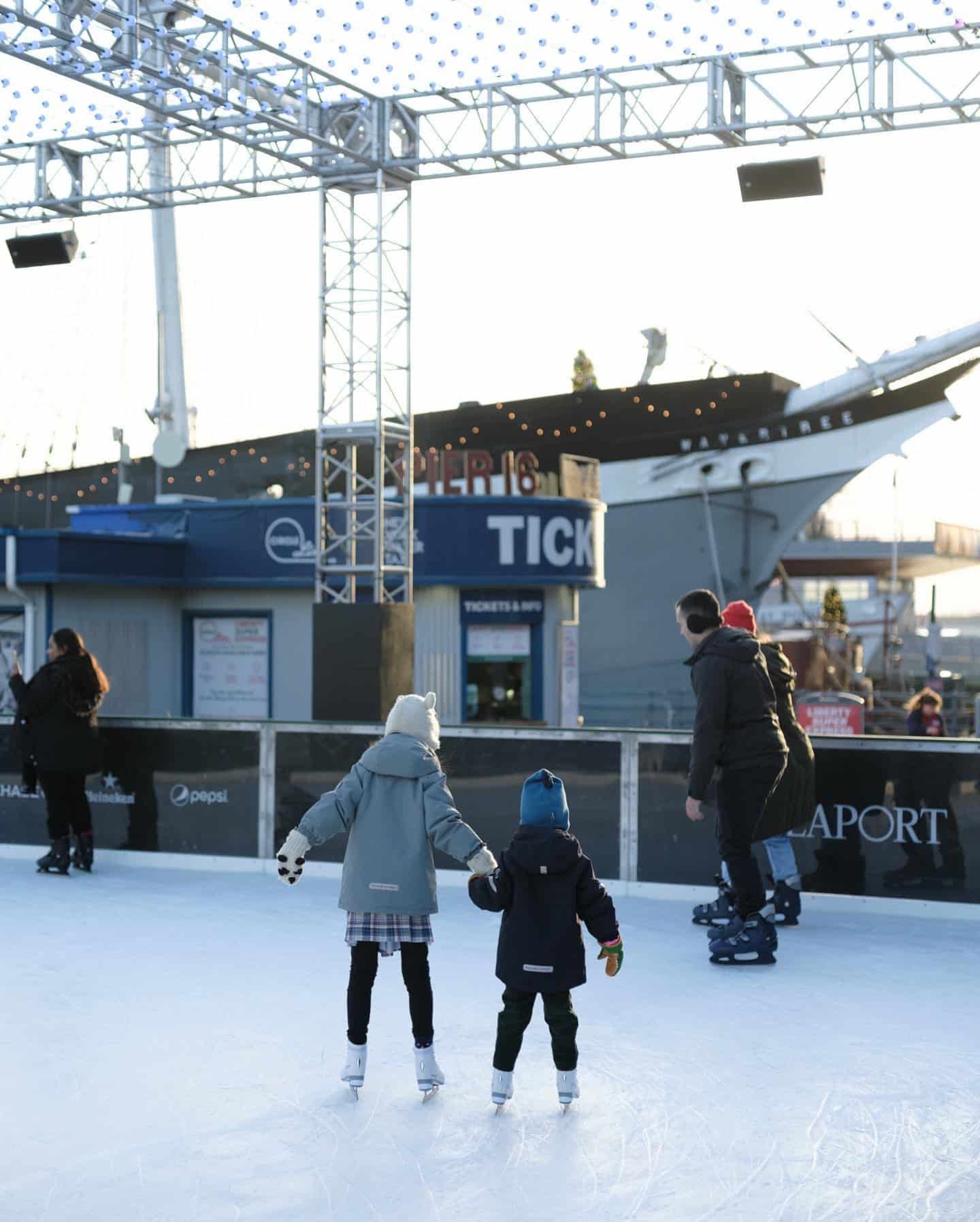 Downtown winter wonderland. Family-fun for everyone. Skate into 2023 on the ice ⛸️ Book now ➤ link in bio.
