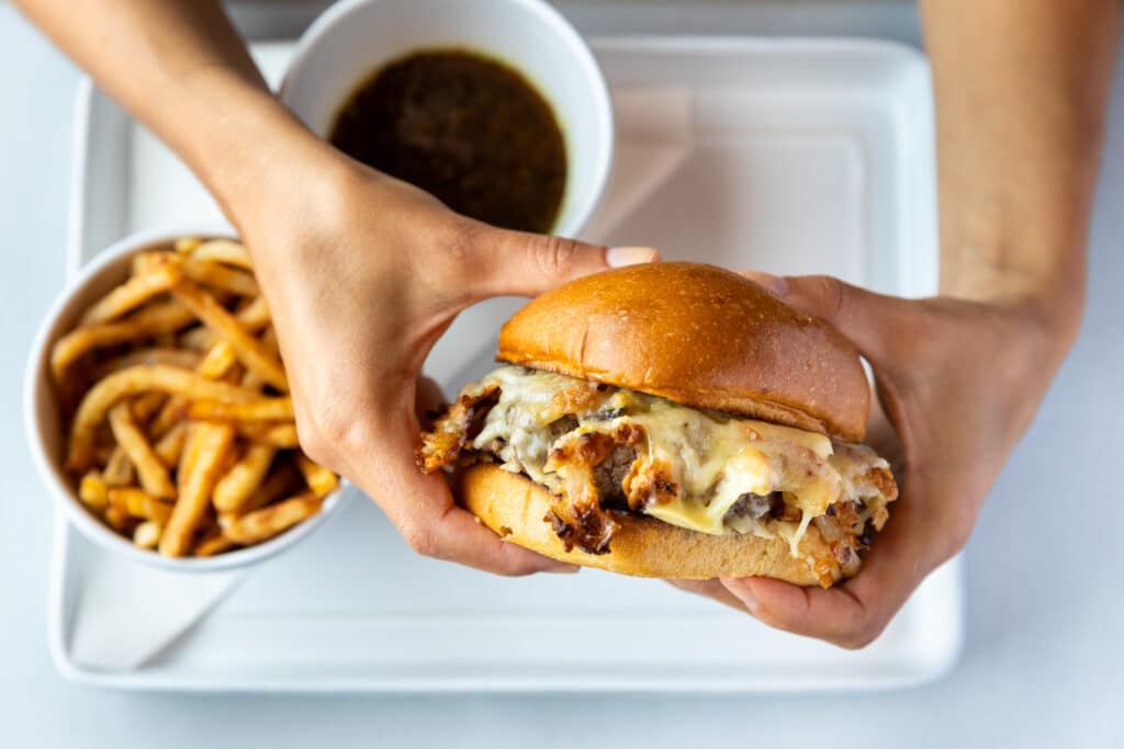 Gruyère Cheeseburger au Jus at The Fulton