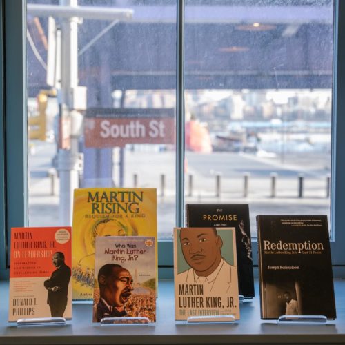 “Intelligence plus character – that is the goal of true education.” – Dr. Martin Luther King Jr. Get inspired @mcnallyjackson by exploring books featuring the incredible work of MLK Jr. 🖤 #TheSeaport