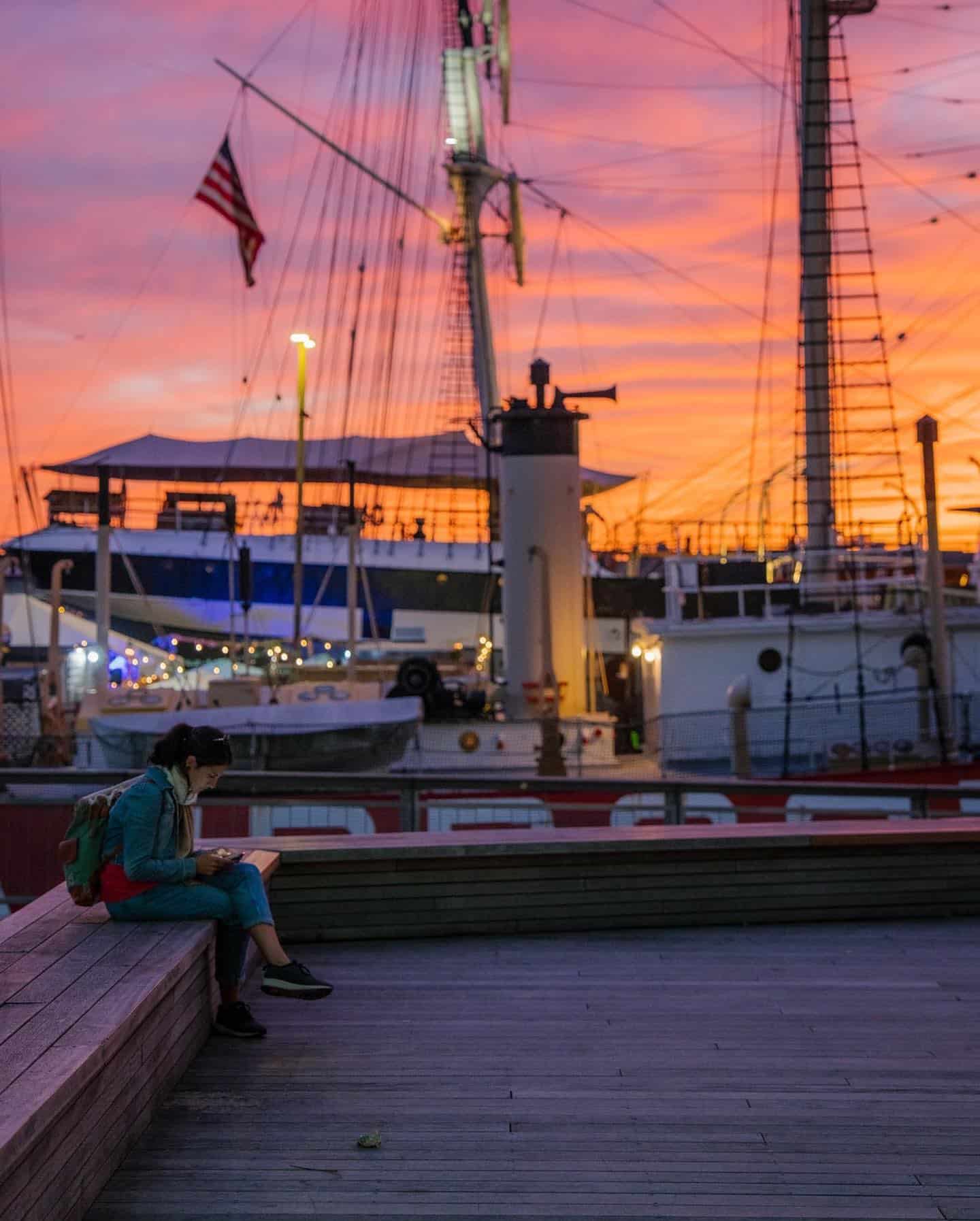 Sunsets are better downtown. Get lost. Find New York. #TheSeaport