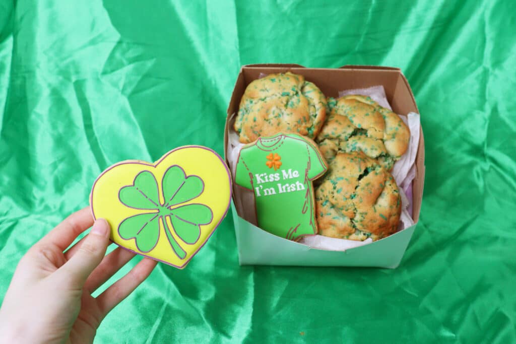 funny face st. Patrick's day cookies