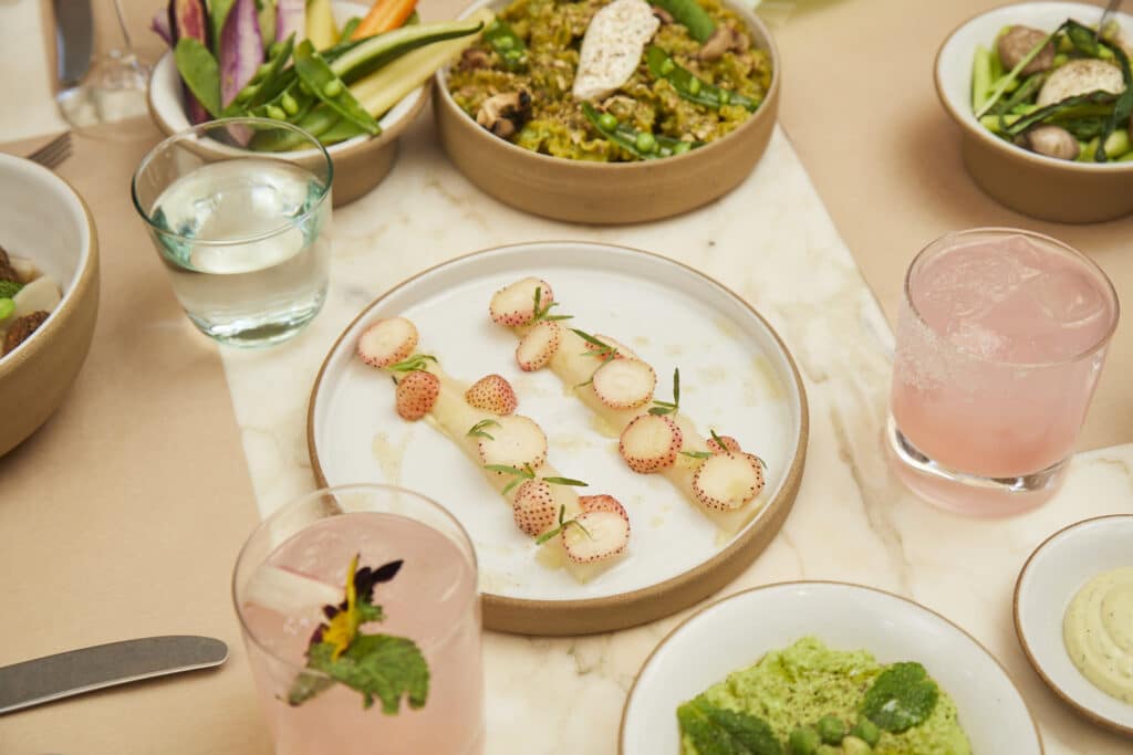 plant based table spread at Seeds & Weeds