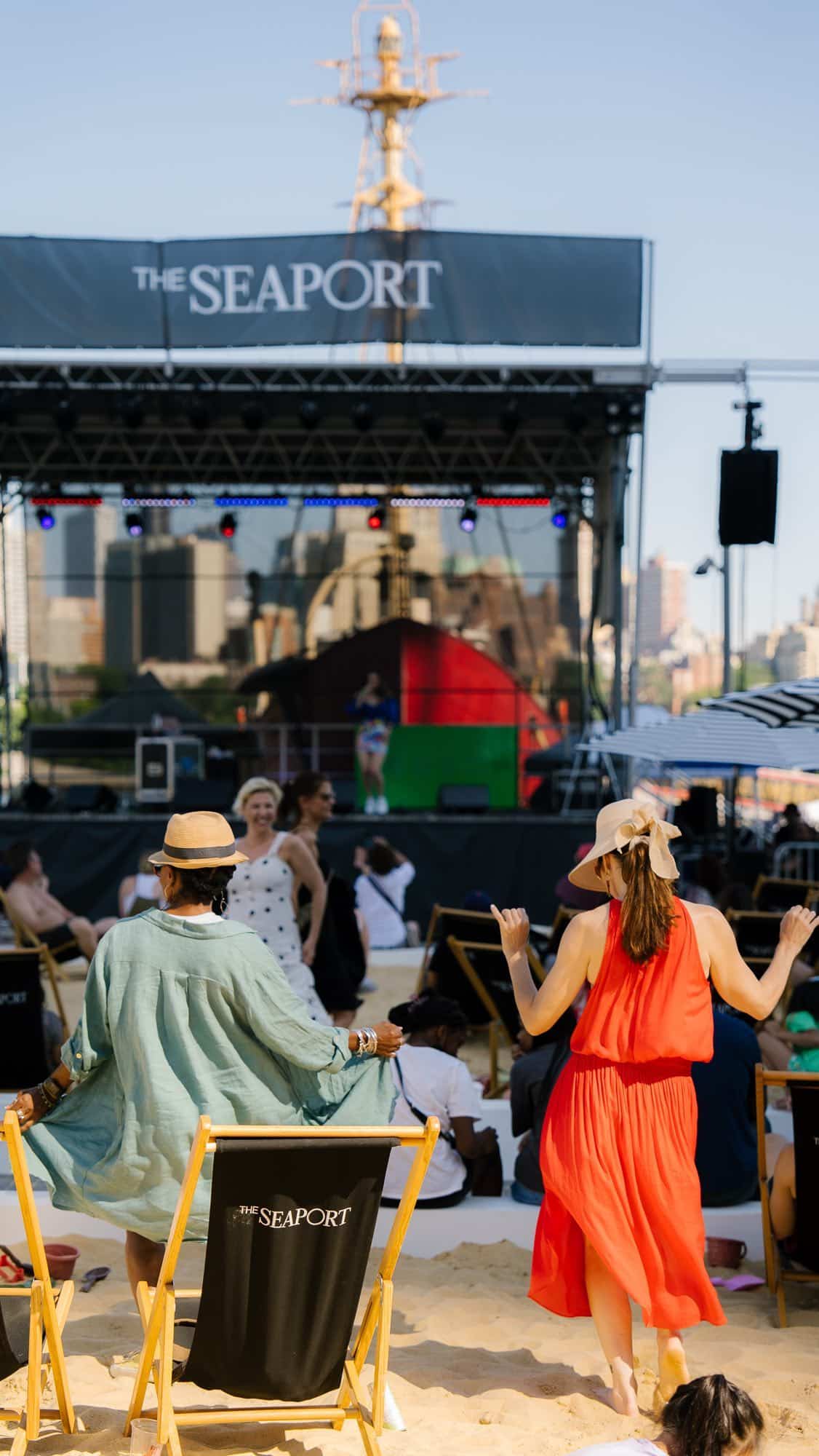 NYC danced the night away at #TheSeaport Beach Fest! See you again today and tmrw for more fun in the sun ️😎 Seaport Square July 29: 12pm – 10pm July 30: 12pm – 9:30pm Music is brought to you by #SeaportSounds presented by Heineken  RSVPs are encouraged but not required. All seating is on the first come, first served basis.