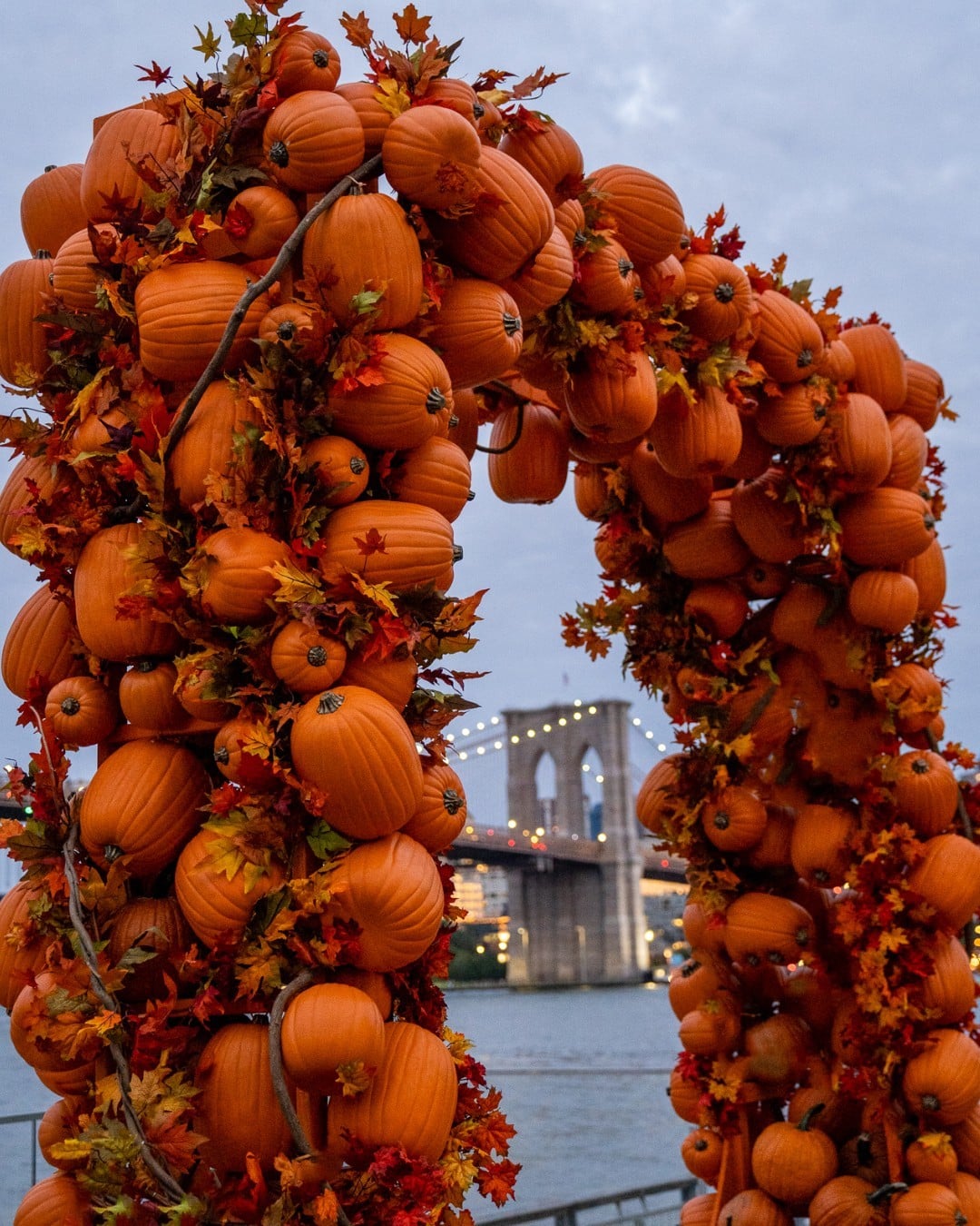 Pumpkins. Fall foliage. The Brooklyn Bridge. NYC’s favorite fall photo-op is back and better than ever 📸 Stroll down Fulton Street to Pier 17 to discover a bountiful seasonal frame to elevate your seasonal photos. 🗓️ Sept 27 – Nov 7  Heineken Riverdeck Details ➤ link in bio #TheSeaport