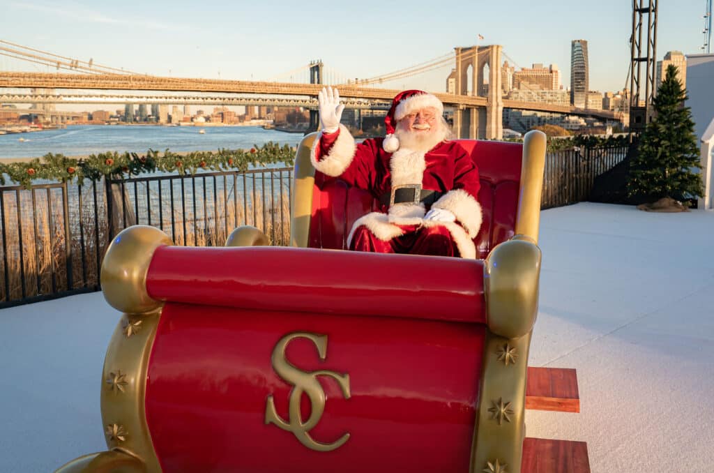 Disney’s The Santa Clauses’ Winter Wonderland on The Rooftop at Pier 17.