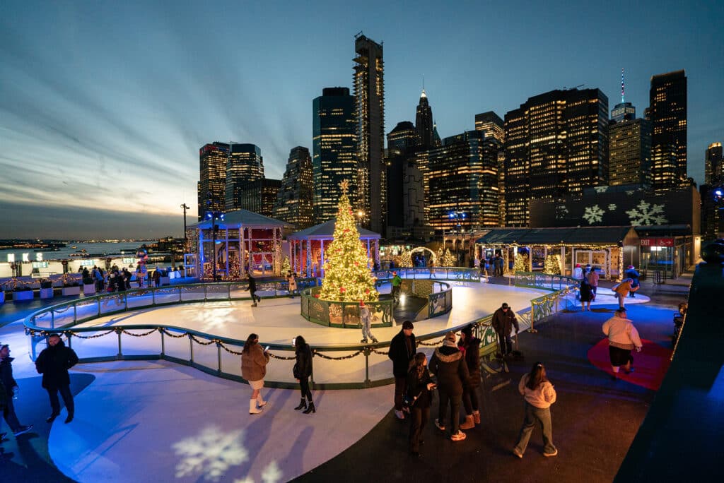 Winterland Ice Rink on the Rooftop at Pier 17