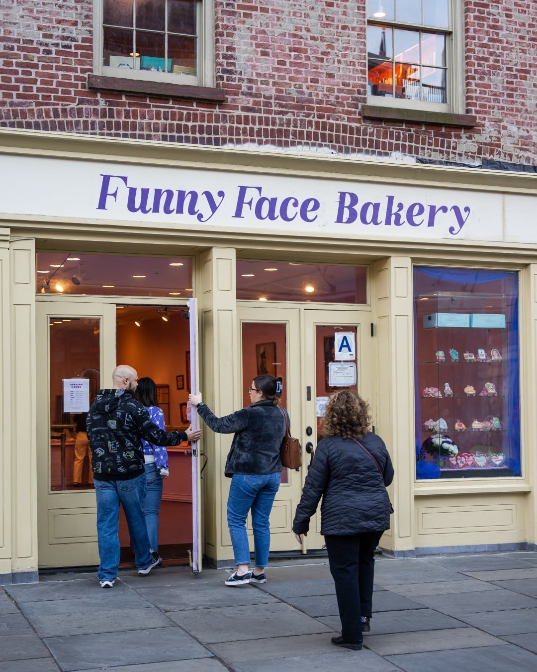 Take care of that holiday shopping list, pick up the perfect Secret Santa gift, or snag some sweets for the office. Festive treats await inside @funnyfacebakery #TheSeaport