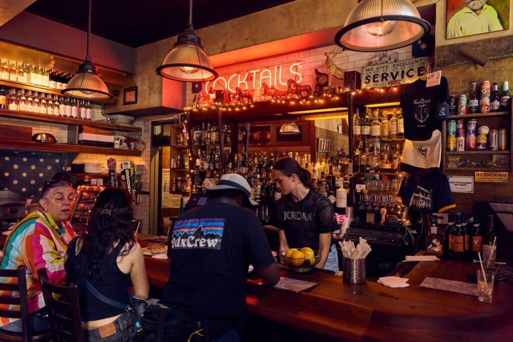 the bar at fresh salt at the seaport