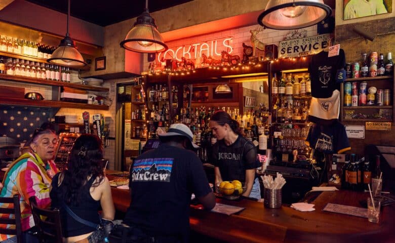 the bar at fresh salt at the seaport