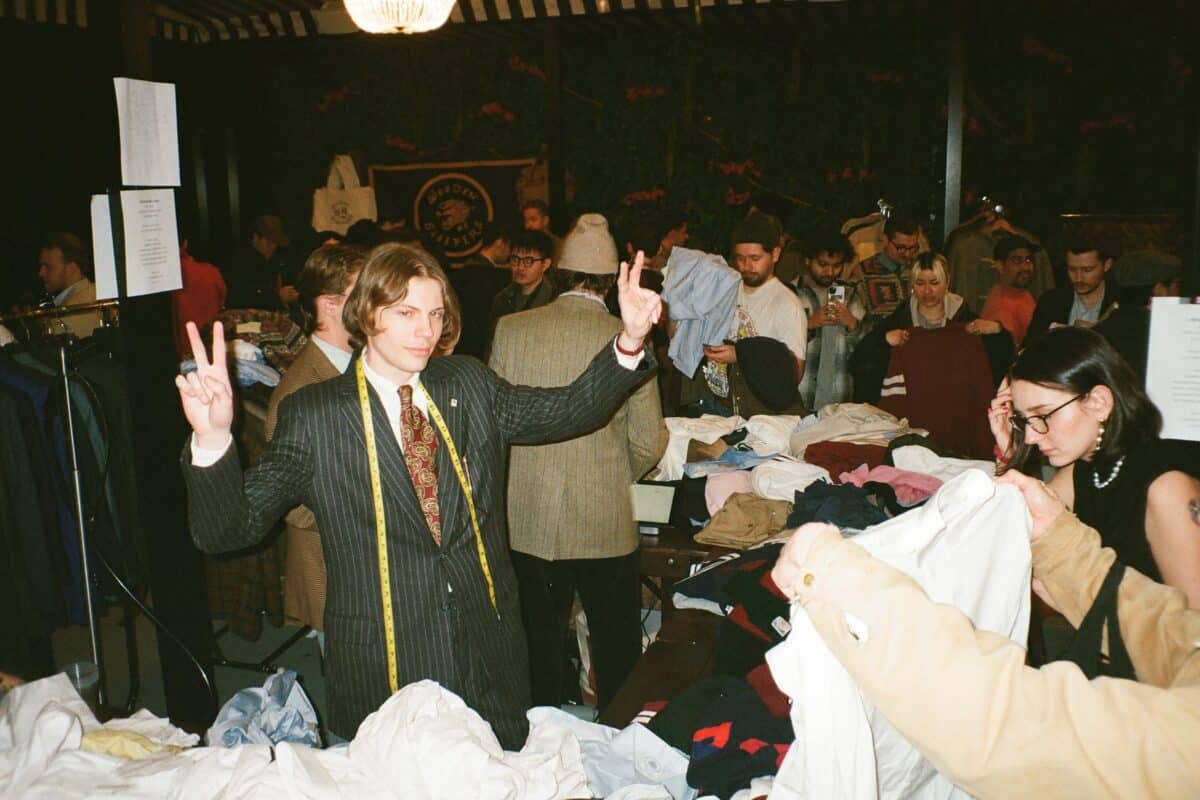 a tailor at alfargo's menswear market