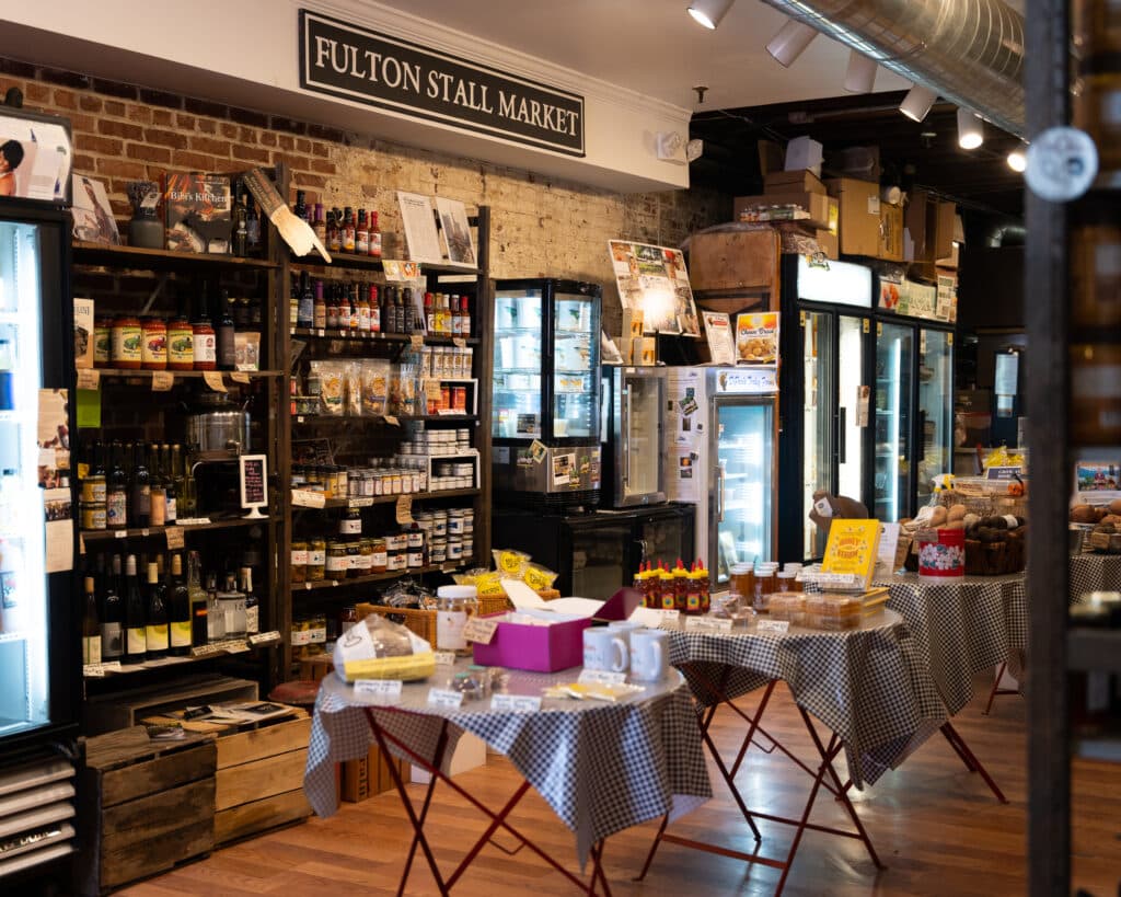 fulton stall market at the seaport