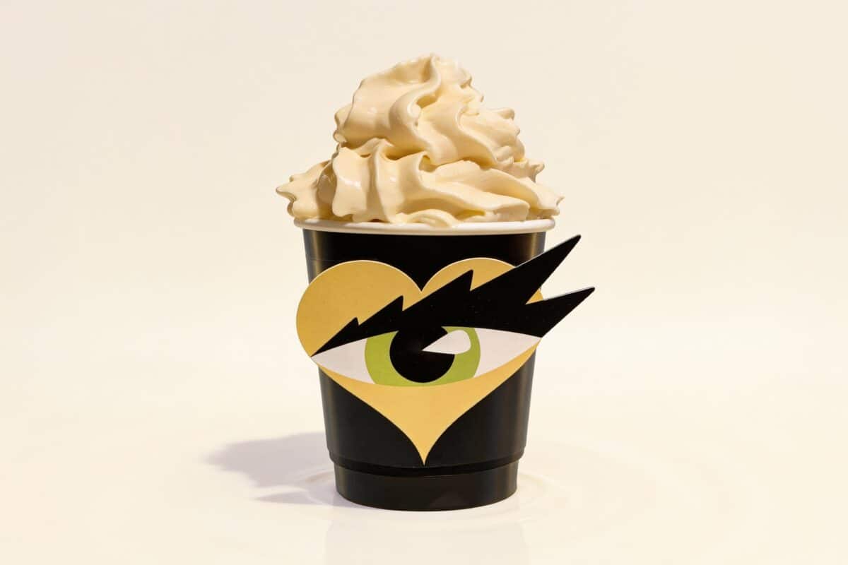 apple pie hot ice cream, by SMiZE & DREAM, created by Tyra Banks. popup at T.Cafe at Tin Building