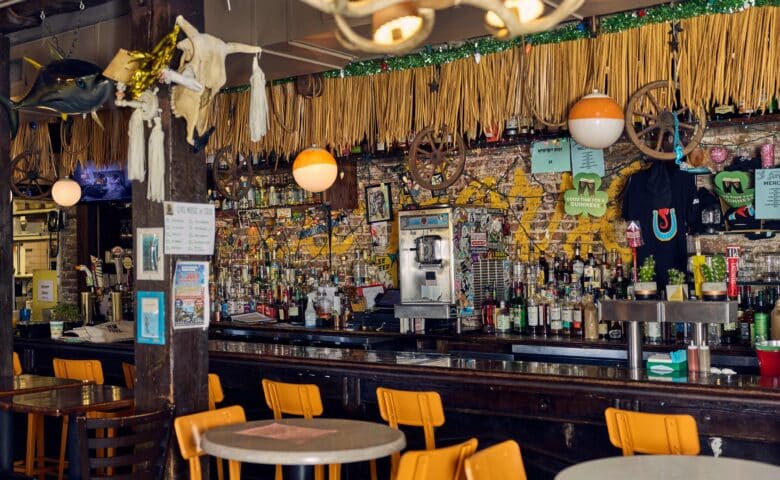 the bar at cowgirl seahorse at the seaport