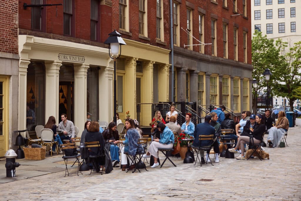 cork wine bar at the seaport