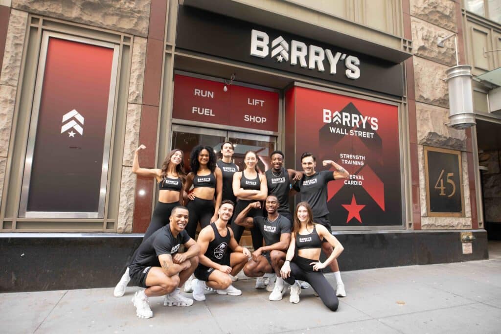 barry's bootcamp popup at the seaport