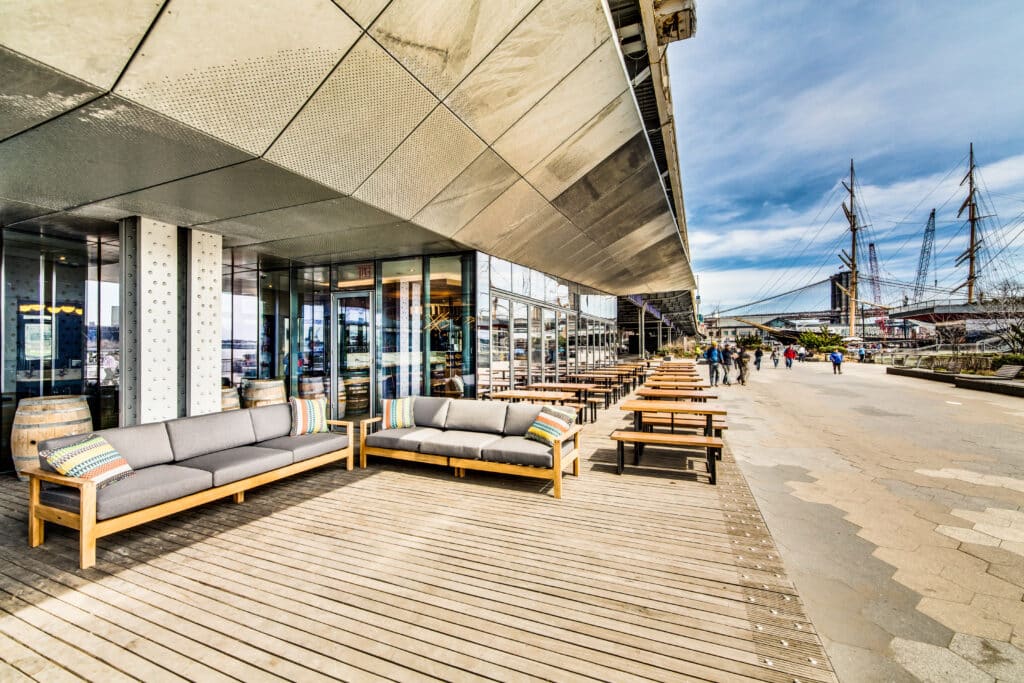 the patio at industry kitchen