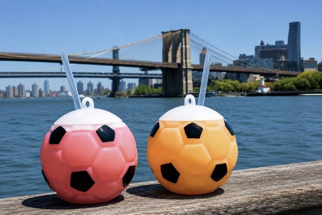 world cup themed soccer ball margaritas at watermark beach