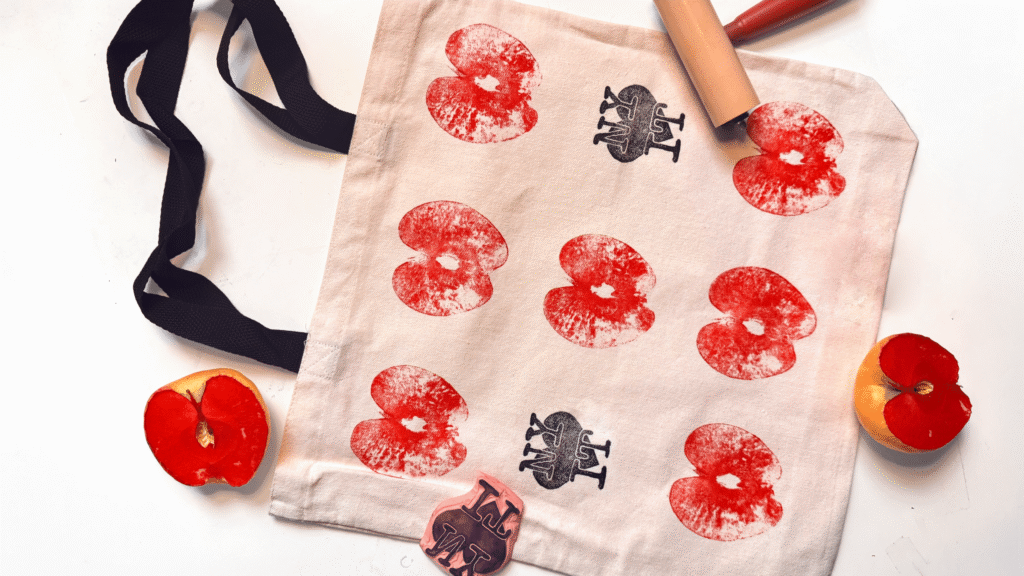 big apple tote with francis' world