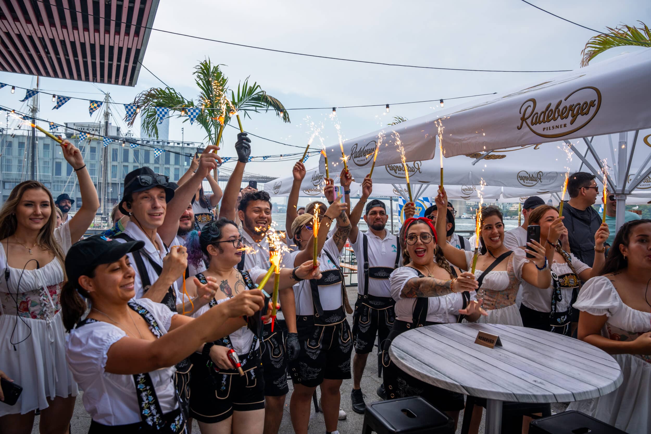 Outdoor Party at OktoberFest NYC 2023 at Watermark