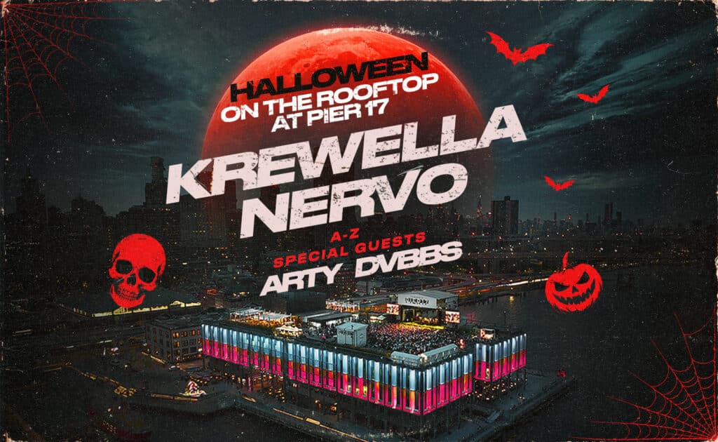 Project 91 presents Halloween on The Rooftop at Pier 17, with special guests Krewella & Nervo and Arty & Dvbbs, on October 24, 2026.