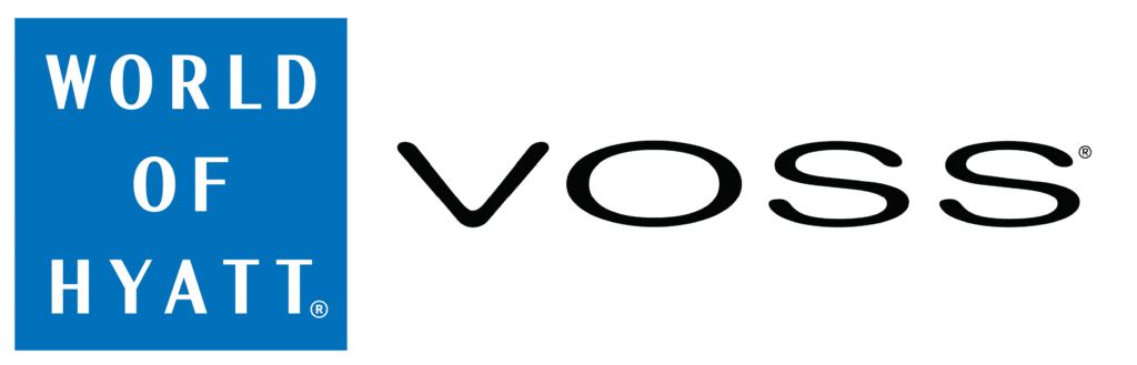world of hyatt and voss water logo