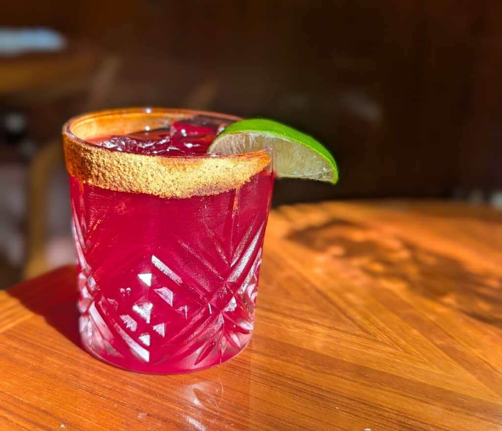 mezcal cocktail at urban cove at 33 hotel at the seaport